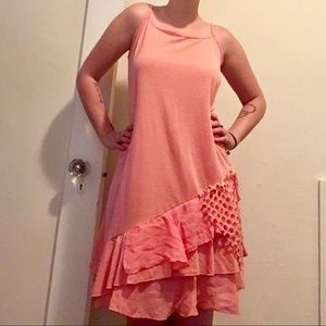 Peach -Simply Noelle- two piece- boho dress